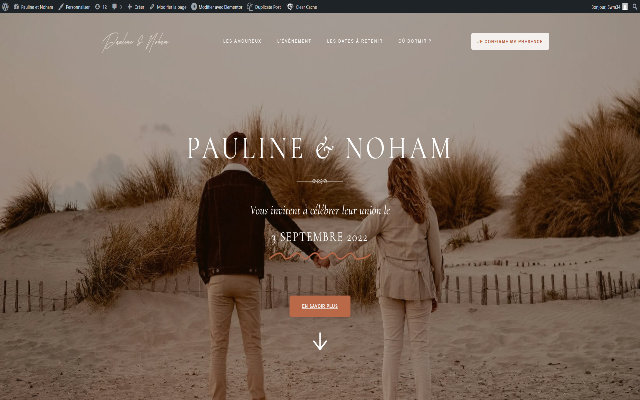 Site mariage Pauline & Noham